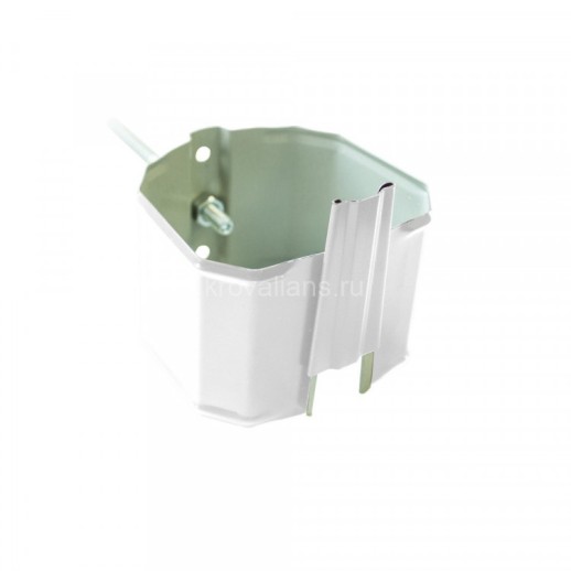 Vortex 127/102 Кронштейн трубы на кирпич прямоугольный PE RAL 9003