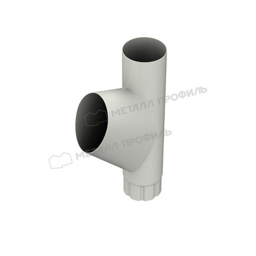 Тройник трубы МЕТАЛЛ ПРОФИЛЬ Foramina PUR 125/100 RAL 9010, белый