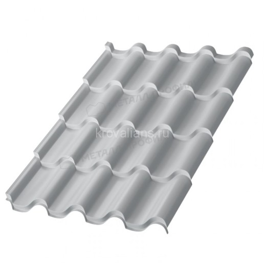 Металлочерепица МеталлПрофиль Монтерроса-X NormanMP (Полиэстер-01-7004-0.5) /1 кв.м./