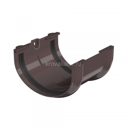 ТехноНИКОЛЬ ОПТИМА Соединитель желоба, темно-коричневый