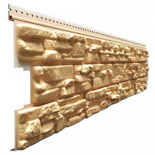 Docke LUX Сайдинг ROCKY 1787х285мм (0,5м2) Пекан 12шт/уп