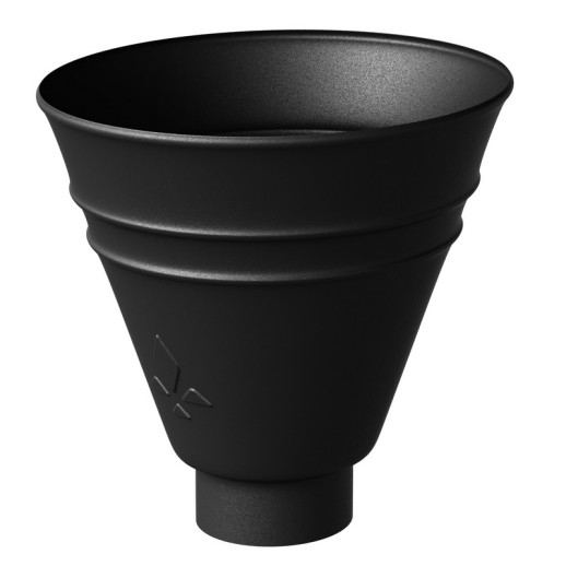 AS PUrus MATT 150/100 Воронка водосборная круглая, 1 шт/уп., RAL 9005 Matt