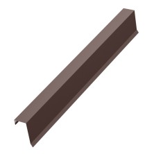 Планка торцевая AQUACLICK 28х65х117х10х2000 PU Matt Rooftop Кашемир 0,5 мм Zn275 RAL8017