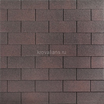 Гибкая черепица Katepal (Катепал) 3Т (Коричневый) /1 кв.м/