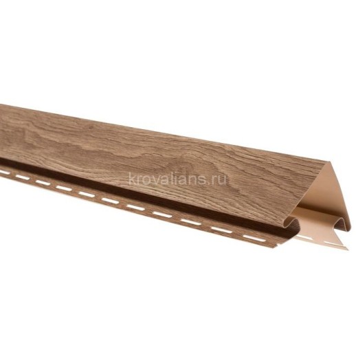 Планка наружный угол Альта-Профиль Карелия 3м (Орех) /1 шт/