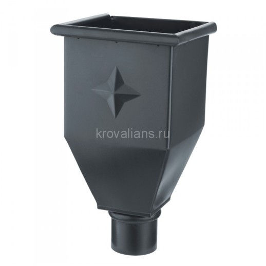 AS PU MATT 125/90 Воронка водосборная удлиненная, 1 шт/уп., RR-23 Matt