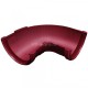 GL Standart 120/87 Угол желоба составной 90-150 град. ПВХ Grand Line бордо (RAL 3005) (18 шт./уп.)