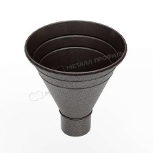 Воронка водосборная МЕТАЛЛ ПРОФИЛЬ Foramina Freeze 125/100 DarkBrown