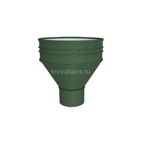 МП Воронка водосборная D350/150 RAL 6005, зеленый мох