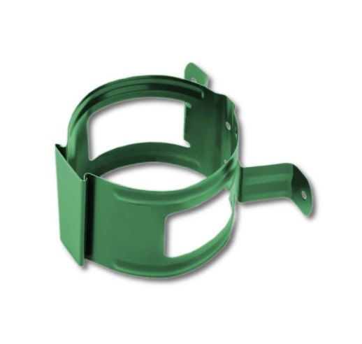 Держатель трубы Металл Профиль Престиж 125/100 (дерево) ral 6005  1 шт