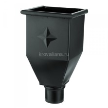 AS PU MATT 125/90 Воронка водосборная удлиненная, 1 шт/уп., RR-33 Matt