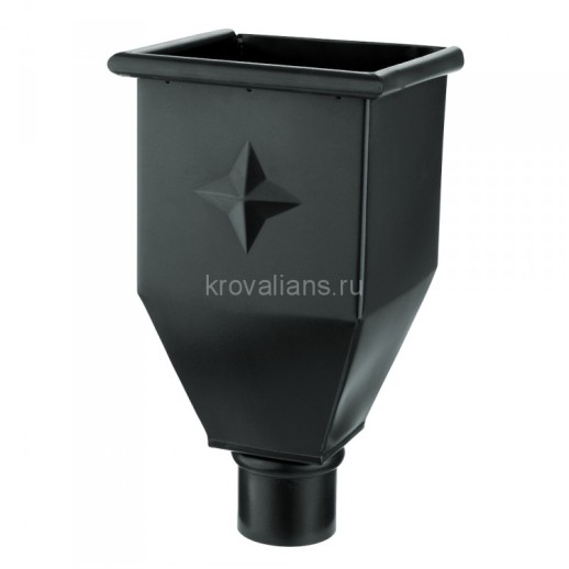 AS PU MATT 125/90 Воронка водосборная удлиненная, 1 шт/уп., RR-33 Matt