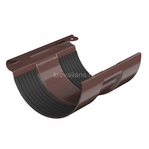 ТН Металл Стандарт 125/90 Соединитель желоба Коричневый 8017