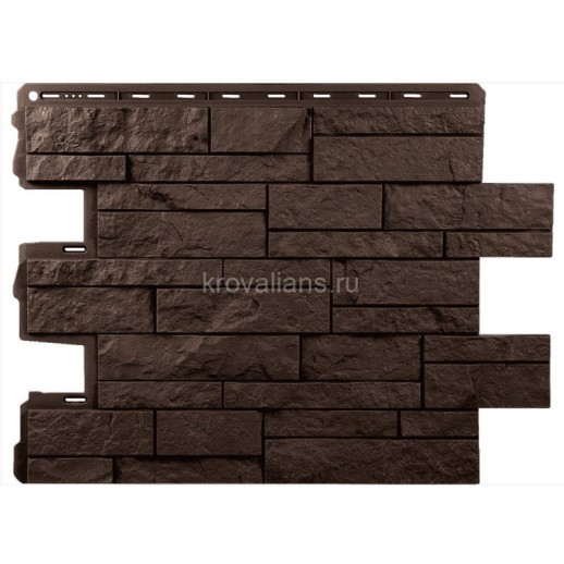 Панель Камень Шотландия ЭКО Коричневый, 796*591*24 (0,374м2)