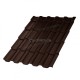 Металлочерепица МеталлПрофиль Трамонтана-S (VALORI-20-DarkBrown-0.5) /1 кв.м/