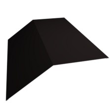 Планка конька плоского 190х190 0,5 Drap TX RAL 9005 черный (2м)