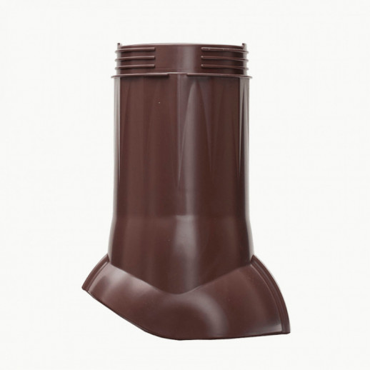 Gervent (Гервент) Вентиляционный выход неизолированный, 160 Н=350мм, (коричневый) RAL 8017 Static