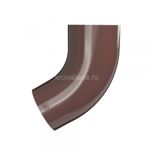 ТН Металл Стандарт 125/90 Отвод трубы Коричневый 8017