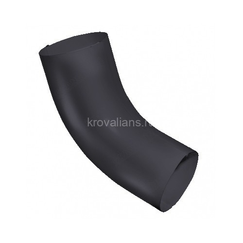 Optima 125/90 Колено трубы 60 град RAL 7024 мокрый асфальт