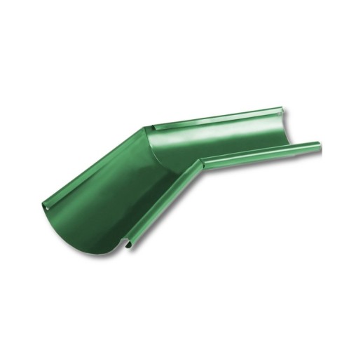 Угол желоба внутренний 135 Металл Профиль Престиж 125/100 ral 6005  1 шт