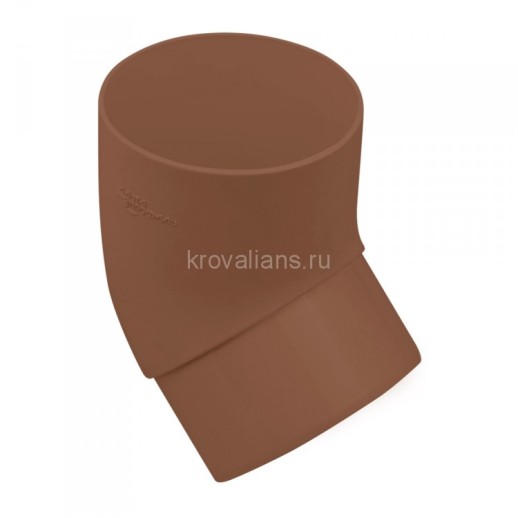 СТАНДАРТ Колено трубы 45°, коричневый