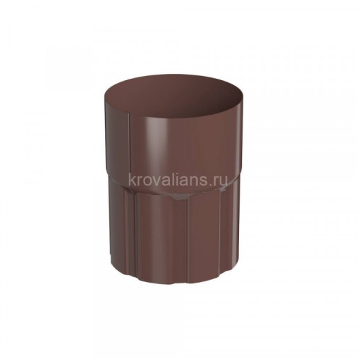 ТН Металл Стандарт 125/90 Муфта трубы Коричневый 8017