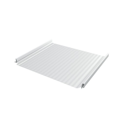 Кликфальц Pro Gofr 0,45 Полиэстер Grand Line (Гранд Лайн) с пленкой на замках ral 9003 1 кв.м.