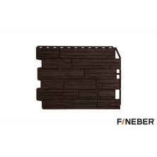 Скол Фасайдинг дачный панель FineBer (Файнбер) Коричневый 1 шт