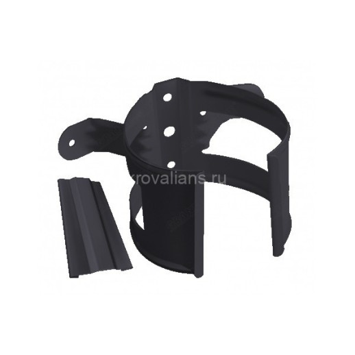 Optima 125/90 Кронштейн трубы на дерево RAL 7024 мокрый асфальт