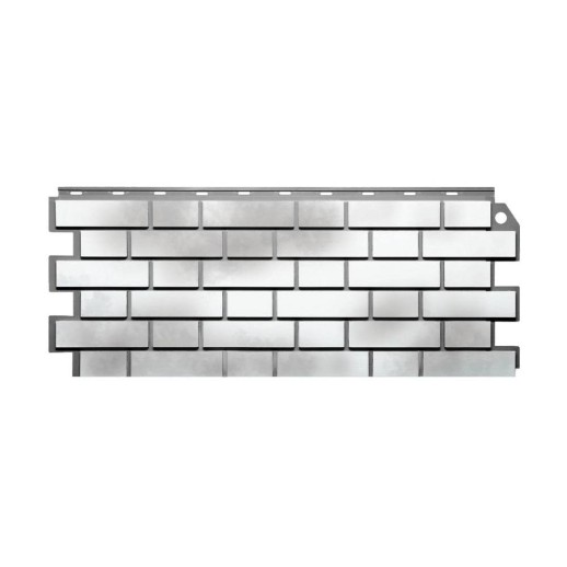 FineBer Фасадная панель Кирпич клинкерный Бело-коричневый 1131х463мм, 12шт/уп