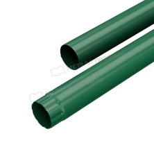 Труба водосточная МЕТАЛЛ ПРОФИЛЬ Foramina PUR 125/100 3м RAL 6005, зеленый