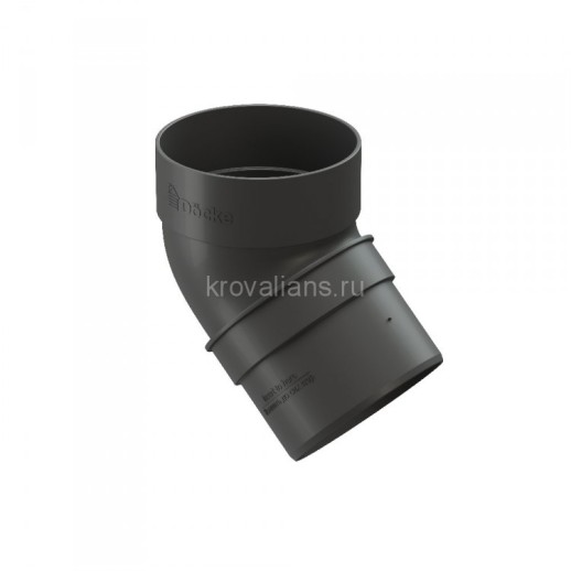 Docke STANDART Колено 45 Серый (RAL 7024) 24 шт./уп.