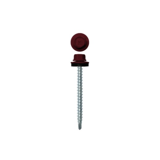 Саморез кровельный Daxmer 4,8х50 RAL 3005 (150) сверло №1