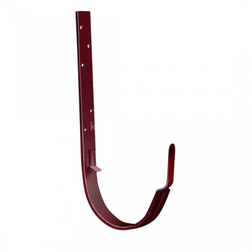 GL Standart 120/87 Кронштейн желоба ПВХ Grand Line металлический бордо (RAL 3005) (60 шт./уп.)