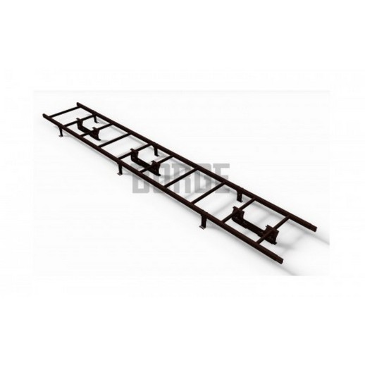 Комплект лестница кровельная BORGE 1,8 м, коричневый шоколад (RAL 8017) для фальцевой кровли