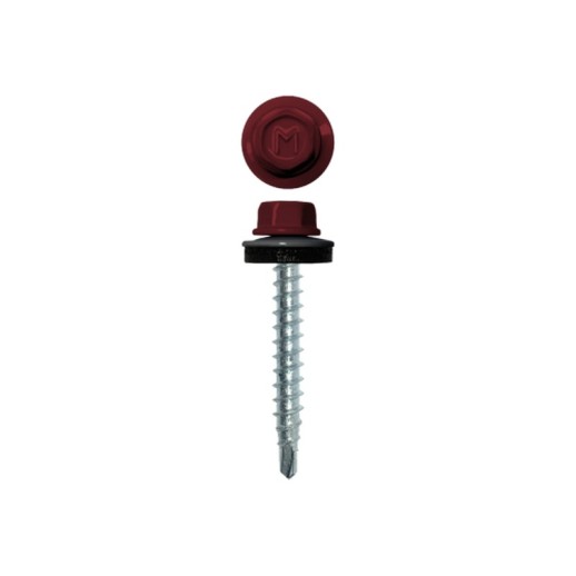 Саморез кровельный Daxmer 4,8х35 RAL 3005 (250) сверло №1
