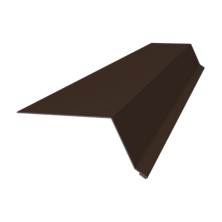 Планка капельник 100х55 0,5 Satin с пленкой RAL 8017 шоколад (2м)