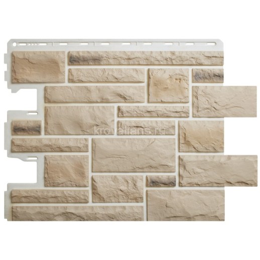 Панель Камень Пражский цвет 01 800х590мм уп 16 шт