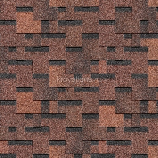 Гибкая черепица Docke Pie (Деке Пай) PREMIUM ГЕНУЯ (Кофе) 1 кв.м