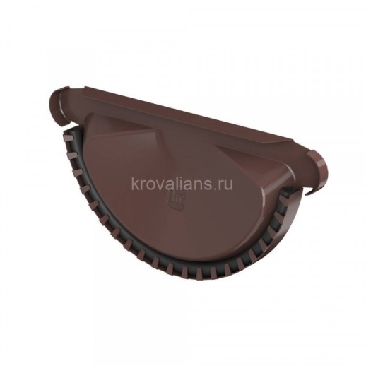 ТН Металл Стандарт 125/90 Заглушка универсальная Коричневый 8017