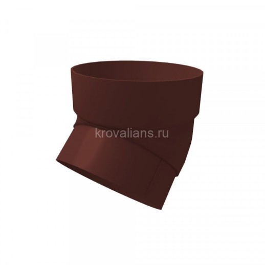 GL Standart 120/87 Колено трубы 45 град. ПВХ Grand Line шоколадное (24 шт./уп.)
