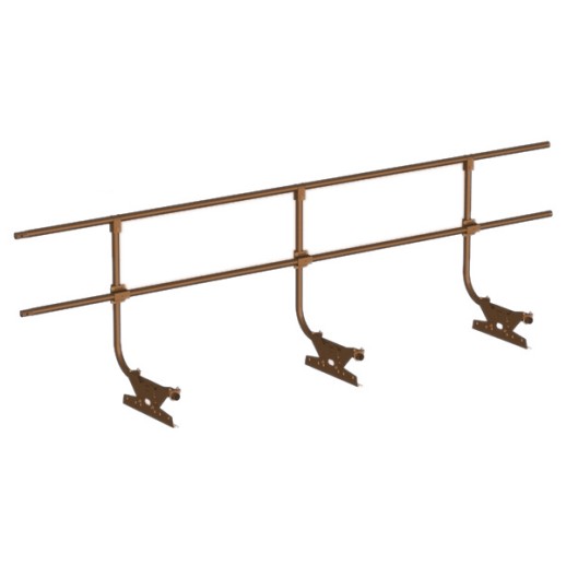 Ограждение кровельное BORGE H-90см, 3 метра, для черепичной кровли (RAL 8016)