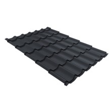 Металлочерепица Классик ("Classic") 0,5 PurPro RAL 7024 мокрый асфальт