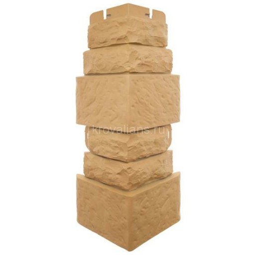 Угол наружный Фасадная Плитка ЗЛАТОЛИТ  (0,447м х 0,158м х 0,030м)  Альта Профиль 10шт/уп