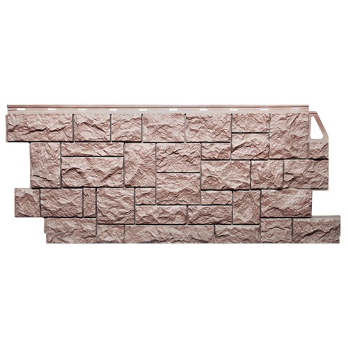 FineBer Фасадная панель Камень Дикий Терракотовый 1117х464мм, 10шт/уп