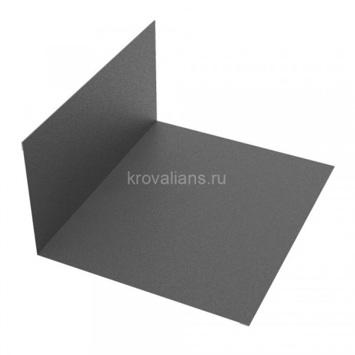 Примыкание к стене 115х115 L=2м РЕ RAL 7024 (Фартук S4 new) /1 шт/
