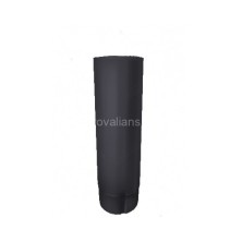 Optima 125/90 Труба круглая 3м RAL 7024 мокрый асфальт