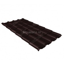 Металлочерепица Grand Line (Гранд Лайн) камея 0,45 Drap RAL 8017 /1 кв.м./