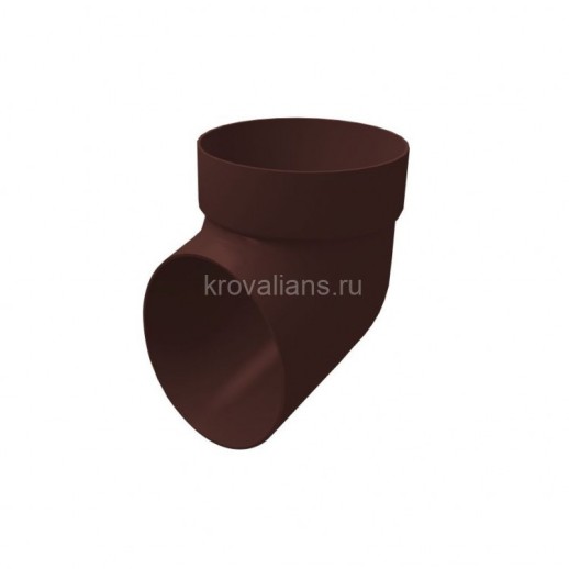 GL Standart 120/87 Колено сливное ПВХ Grand Line шоколадное (30 шт./уп.)