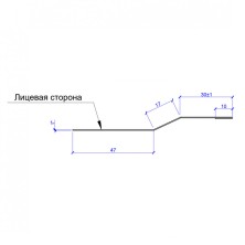 Планка крепежная FASTCLICK 7х30х2000 (VALORI-20-DarkBrown-0.5)